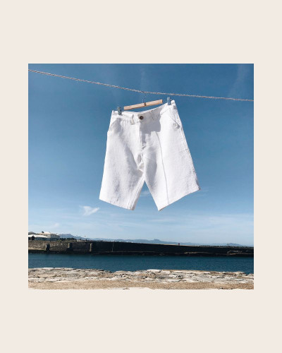 Bermuda Origine Crème – Confort, Style & Chanvre Durable