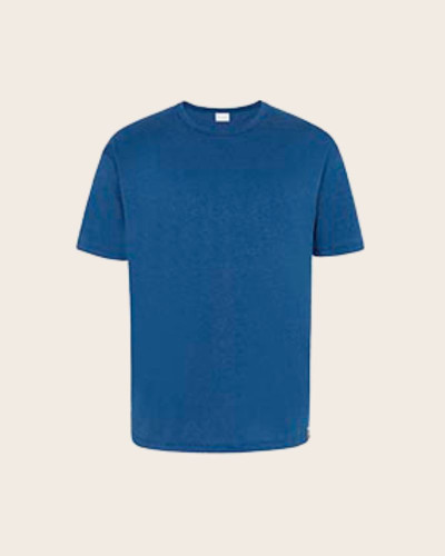 T-Shirt homme en chanvre - Bleu de Biarritz
