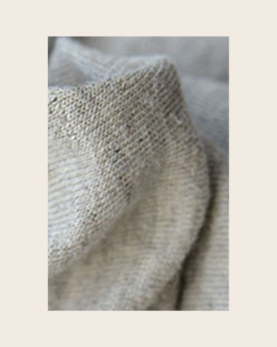 Jersey léger "graté" naturel 100% chanvre